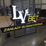 LV Bet Reklama Produkcja Litery Przestrzenne 3D